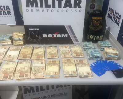 Rotam prende dois jovens com mais de R$ 78 mil e cart�es de terceiros em Cuiab�