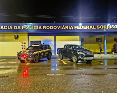 PRF apreende caminhonete com sinais de adultera��o em fiscaliza��o na BR-163