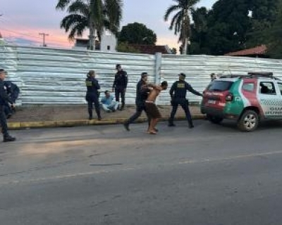 Confus�o em rua de V�rzea Grande acaba com quatro homens presos pela Guarda Municipal