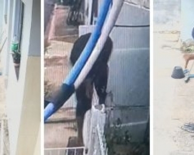 C�meras registram invas�o e furto em resid�ncia no Tijucal, em Cuiab�(V�deo)