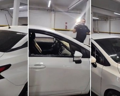 Briga ap�s colis�o termina com motorista baleado no Centro de Cuiab�(V�deo)