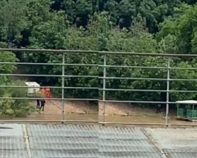 Corpo em decomposi��o � localizado no Rio Cuiab� com tornozeleira eletr�nica(V�deo)