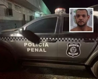 Foragido ap�s fuga de viatura durante transfer�ncia � recapturado em MT