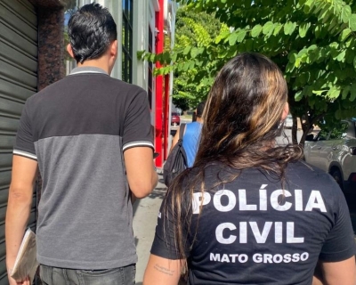 Pol�cia Civil prende colombiano que fraturou tornozelo de companheira com agress�o em Cuiab�