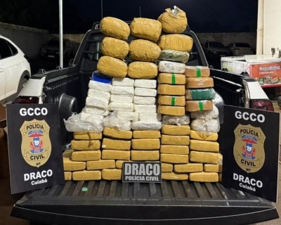 Pol�cia Civil prende homem e apreende grande carregamento de drogas em Cuiab�