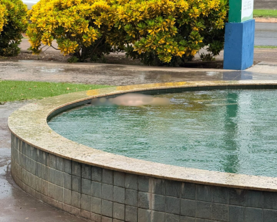 Corpo � encontrado em chafariz de pra�a em Lucas do Rio Verde