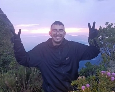 Jovem some durante trilha no Pico Paran� e � localizado com vida ap�s dias de buscas(V�deo)