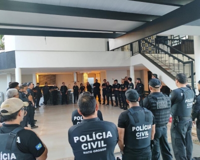Pol�cia Civil de MT cumpre dez mandados de pris�o contra crimes de estelionato em apoio a Pol�cia Civil de GO