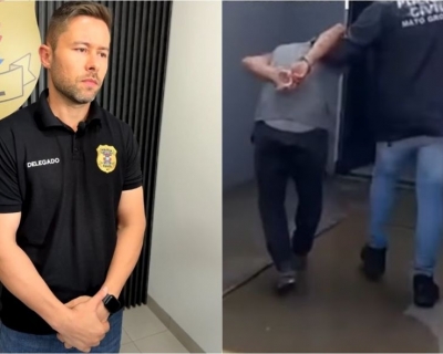 Pol�cia Civil prende homem que tentou matar esposa queimada em Campo Novo do Parecis