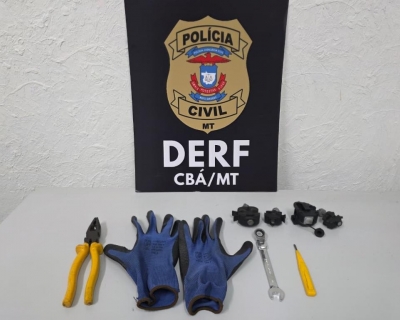 Pol�cia Civil prende duas pessoas por furto de energia em Cuiab�