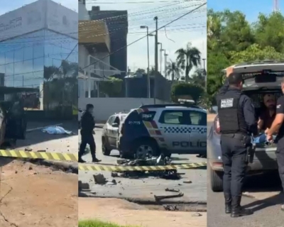 Motociclista morre ap�s ser atingido por carro na Avenida Miguel Sutil, em Cuiab�