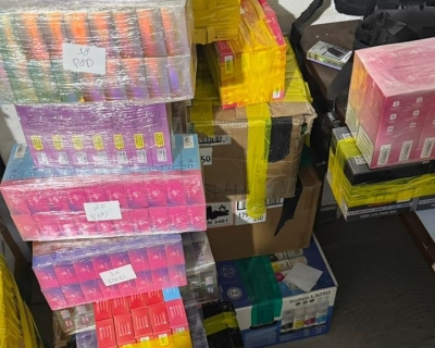 Companhia Raio prende homem com mais de 5 mil cigarros eletr�nicos ilegais em Cuiab�