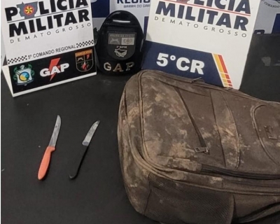 Suspeito por tentativa de homic�dio � preso em flagrante pela Pol�cia Militar