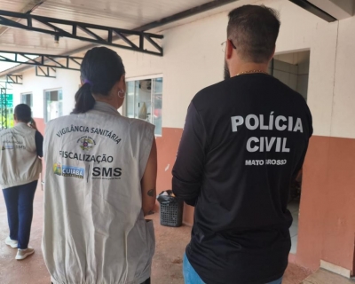 Pol�cia Civil e Vigil�ncia Sanit�ria fecham com�rcio ilegal de pescado vivo em Cuiab�