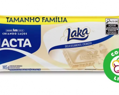 Anvisa suspende lote do Chocolate Branco Laka por falha na rotulagem