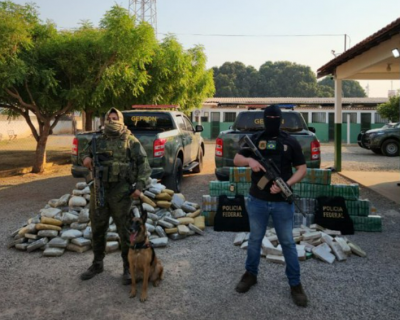 Caminhoneiro  preso transportando 707 tabletes de drogas em Cceres