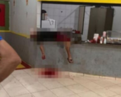 Homem  assassinado a facadas em lanchonete de ginsio em Brasnorte; suspeito est foragido