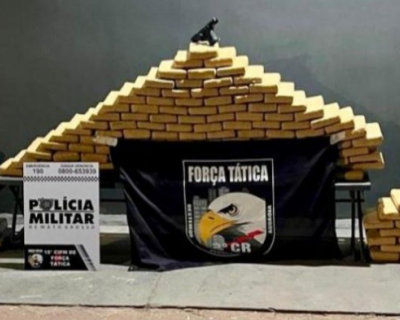 Homem  preso com 330 kg de drogas e arma ilegal em Vrzea Grande
