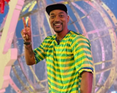 Humorista Baiano Naio Barreto, Ssia de Will Smith,  chamado ao palco pelo Astro no Rock in Rio e celebra o nascimento da filha