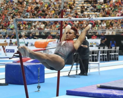 Rebeca Andrade conquista medalha de ouro no Brasileiro de Ginstica