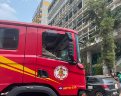 Princpio de incndio em transformador leva  evacuao do Palcio Alencastro em Cuiab