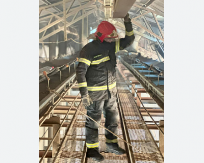Incndio em elevadores de gros mobiliza Corpo de Bombeiros em Confresa