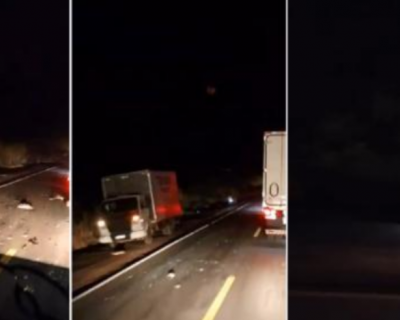 Acidente em Jangada deixa quatro mortos aps coliso entre carro e caminho