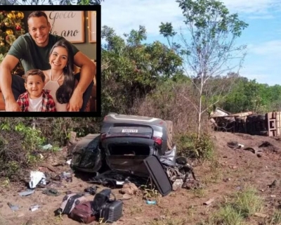 Famlia morre em acidente de trnsito na BR-174 em Comodoro