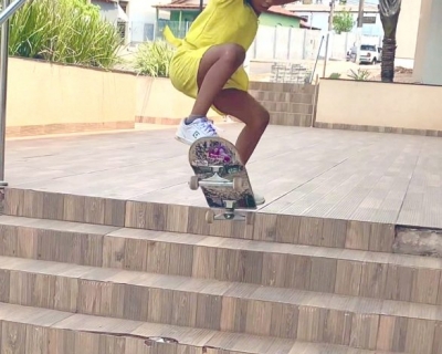 Princesinha do skate: Com 6 anos, menina-prodgio de Roo vai disputar o Brasileiro de Skate Sub-16