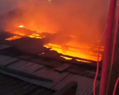 Incndio atinge empresa de cloro em Cuiab; no houve feridos