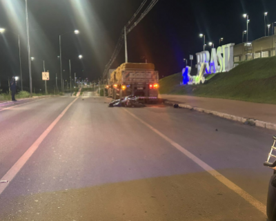 Motociclista morre em coliso com caminho estacionado na MT-010 em Cuiab