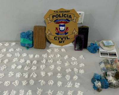 Pol�cia Apreende Mais de 840 Por��es de Drogas em Opera��o no Distrito de Ana Terra