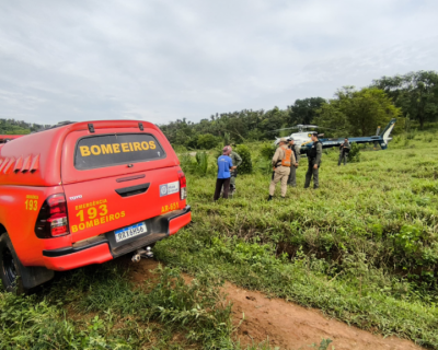 Bombeiros resgatam mulher que ficou seis dias perdida em rea de mata em Jaciara