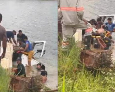 Trabalhador morre aps caminho cair em rio na BR-364