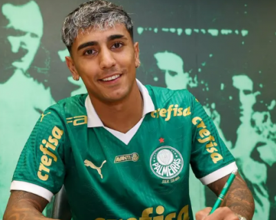 Palmeiras anuncia contratao do atacante uruguaio Facundo Torres at 2029