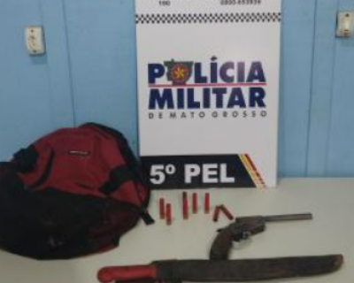 Homem  preso em Nova Bandeirantes por dirigir embriagado e portar arma artesanal