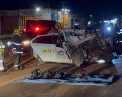 Acidente entre carro e caminho mata 4 pessoas na BR-163
