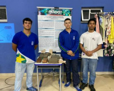 Estudantes de MT desenvolvem tijolo sustentvel com resduos de algodo
