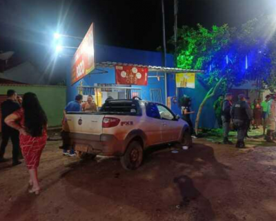 Cinco pessoas ficam feridas aps picape invadir distribuidora em Pontal do Araguaia