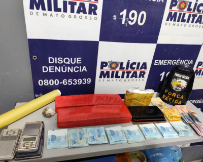 Mulher  presa por trfico de drogas durante Operao em Campo Verde