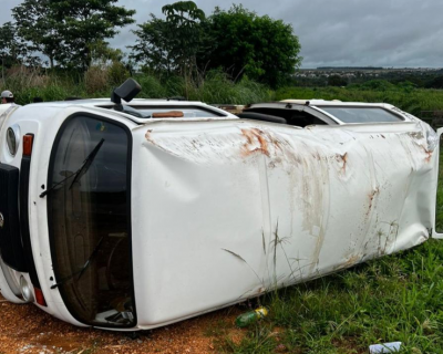 Acidente entre Kombi e Strada deixa trs feridos na MT-344 em Campo Verde