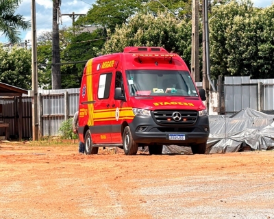 Trabalhador cai de 8 metros de altura em constru��o em Mato Grosso