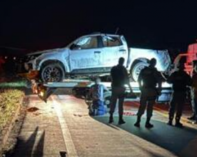 Caminhonete da PM capota na MT-251 e deixa dois policiais feridos