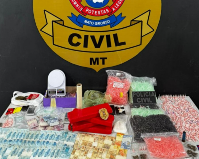 Pol�cia Civil prende tr�s pessoas por tr�fico de drogas em Tangar� da Serra