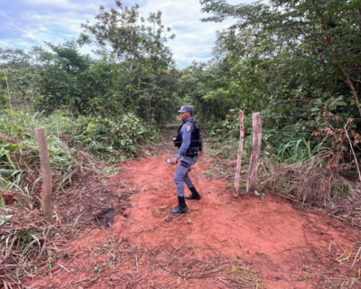 PM frustra tentativa de invaso de terra na regio do Lago do Manso em Chapada dos Guimares