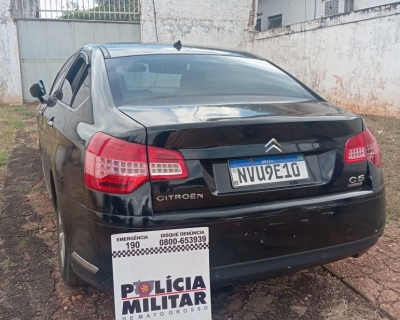 PM recupera veculo furtado em Vrzea Grande em ao realizada em Dom Aquino