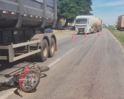 Motociclista morre em coliso na BR-364 em Jaciara
