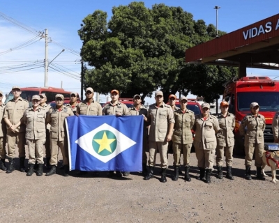Bombeiros de Mato Grosso so mobilizados para operaes de resgate em enchentes no RS