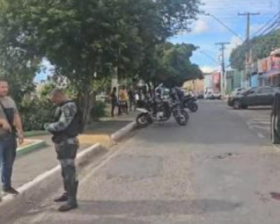 Dois criminosos s�o baleados e um � preso durante assalto em Cuiab�