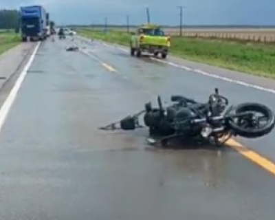 Motociclista morre em acidente na BR-163 entre Lucas do Rio Verde e Sorriso